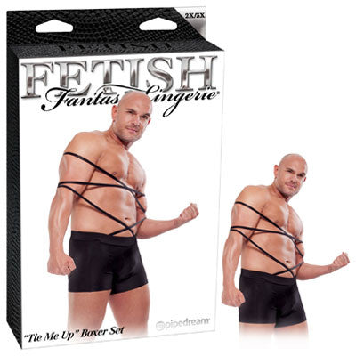 FETISH FANTASY LINGERIE ''TIE ME UP'' BOXER SET