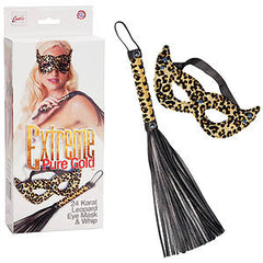 Extreme Pure Gold - 24 Karat Leopard Eye Mask & Whip
